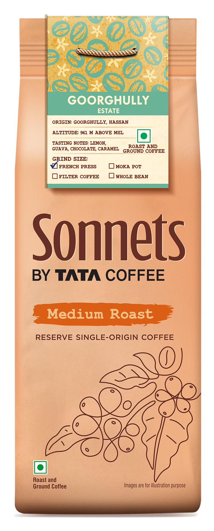 Medium Roast French Press by Tata Coffee